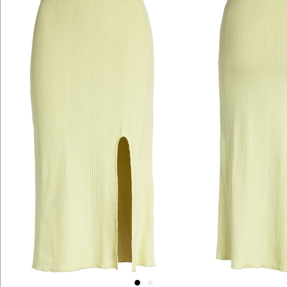 Ribbed Fitted Midi Skirts
